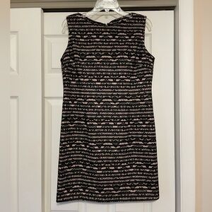 Tahari ASL Black & Beige Lace Dress - Size 12P